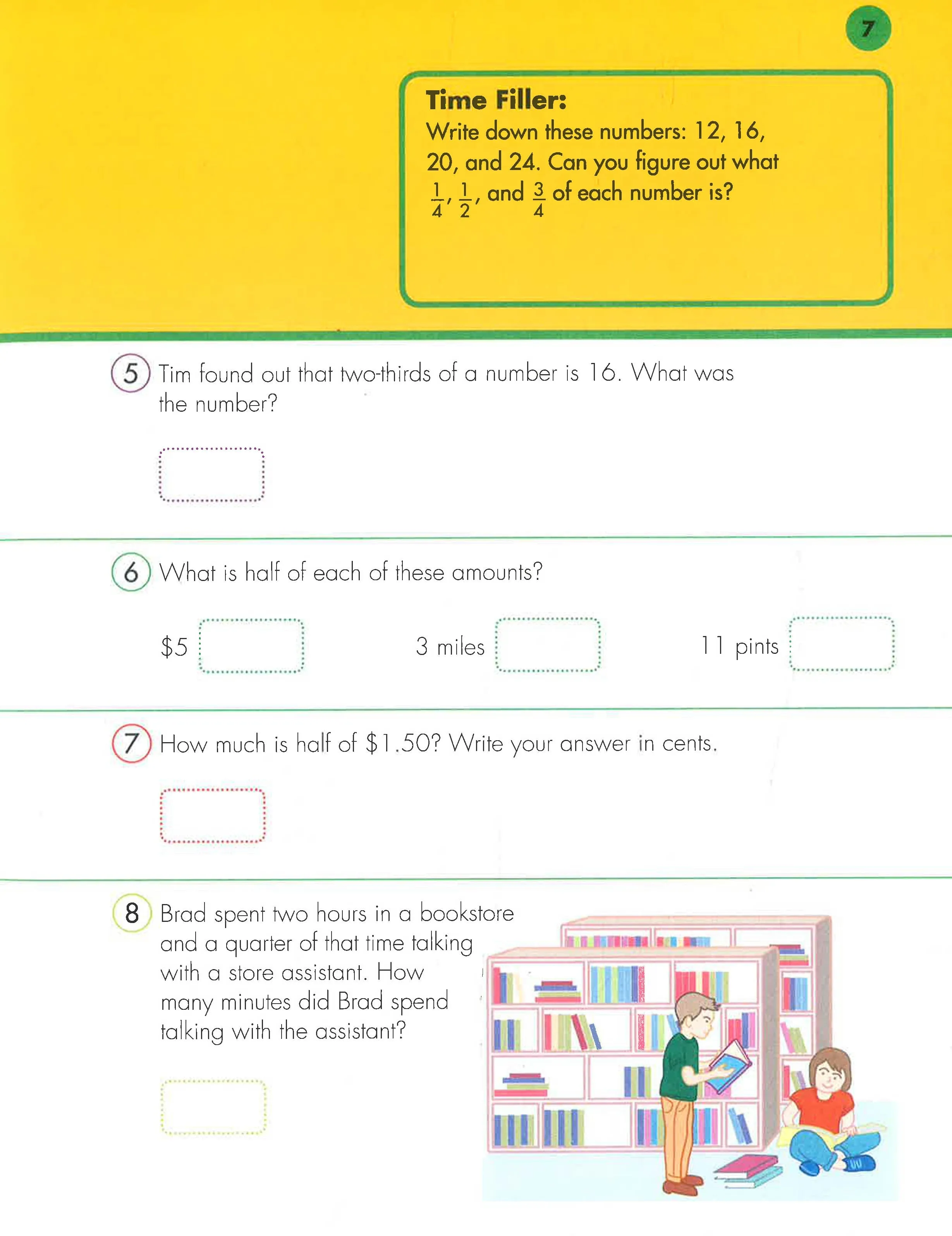 10 Minutes A Day Problem Solving, 4th Grade