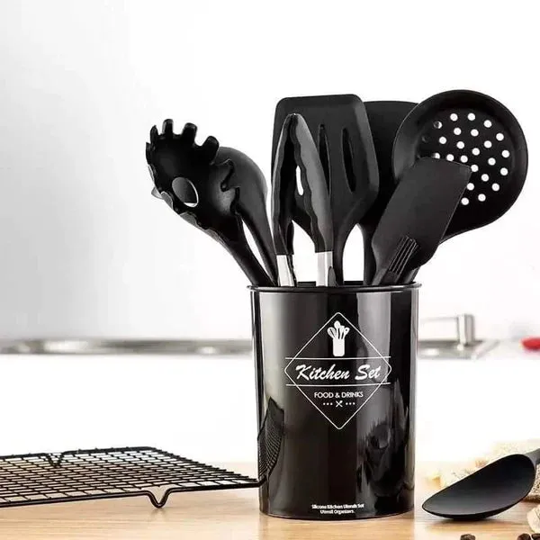 12pcs Silicone spoons set