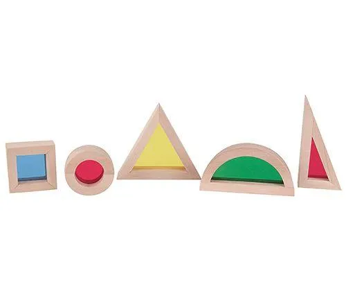 24pcs Rainbow Blocks Sensory Set Toddler Toys 2yrs 