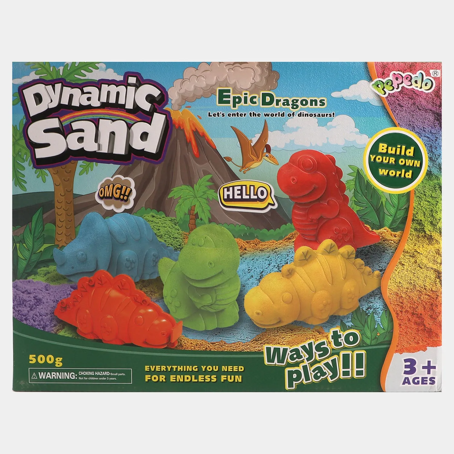 3D Dinosaur Magic Sand Play Set