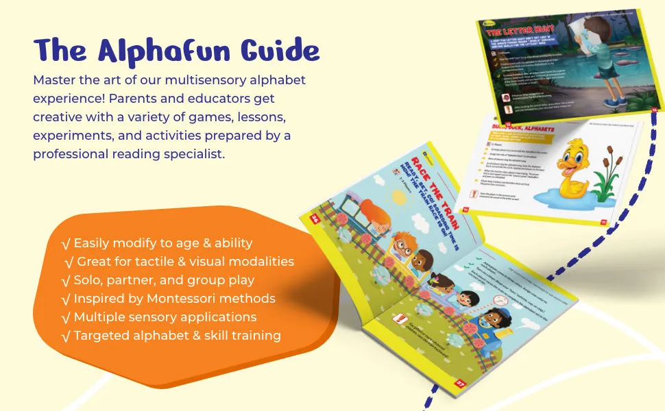 Alphafun Multisensory Reading Kit for Kids