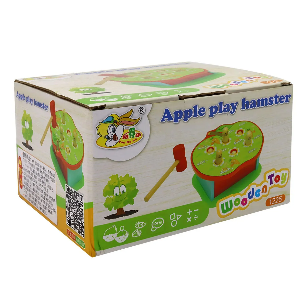 Apple Play Hamster Wooden Toy