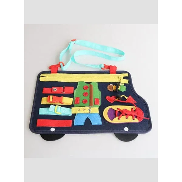 Baby Games 2 3 4 Years Old, for Kids, Educational Toys Life Skills, present and boy, School Bus Shape