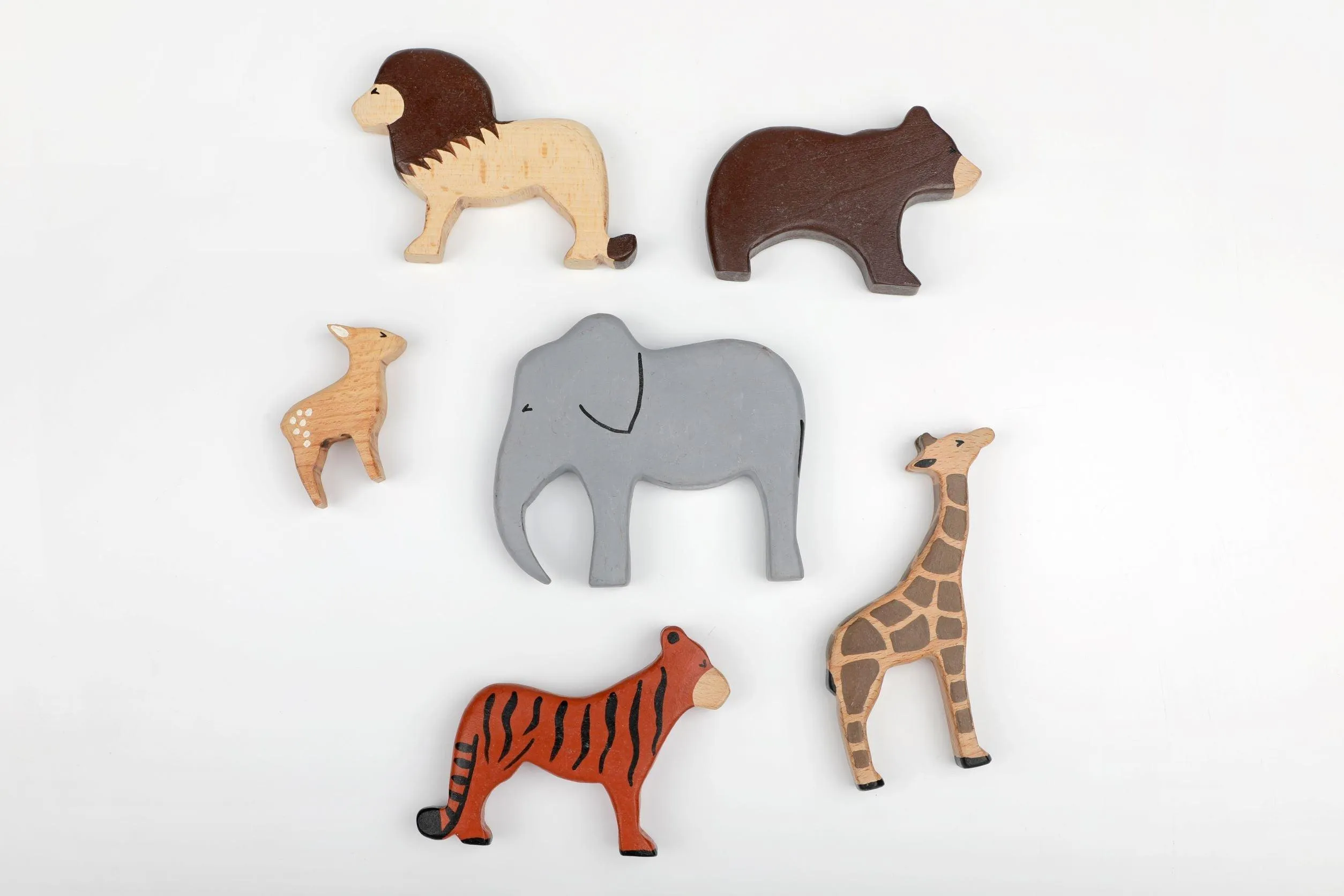 Birch Wild Animals Set Of 6 -  Combo 1