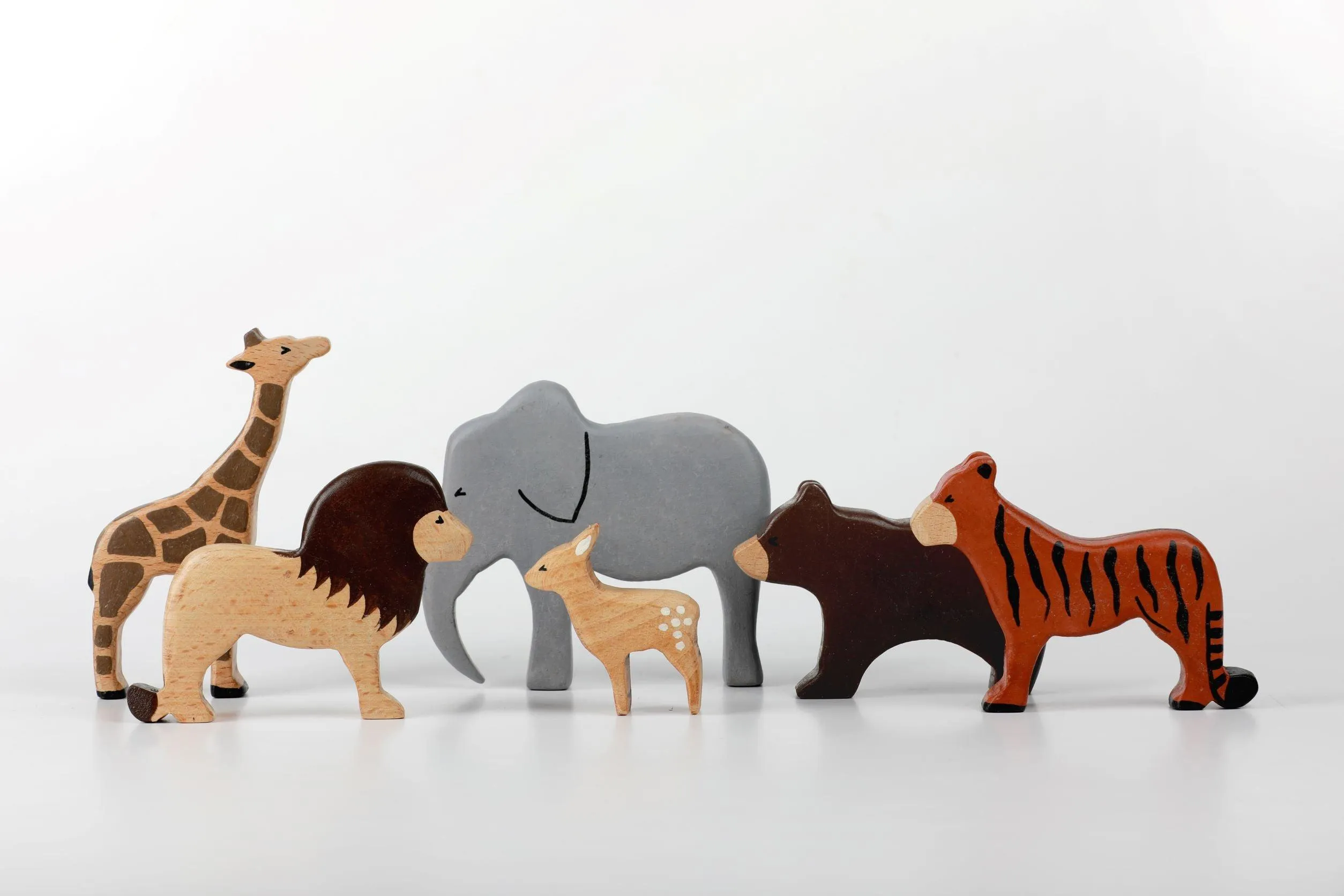 Birch Wild Animals Set Of 6 -  Combo 1