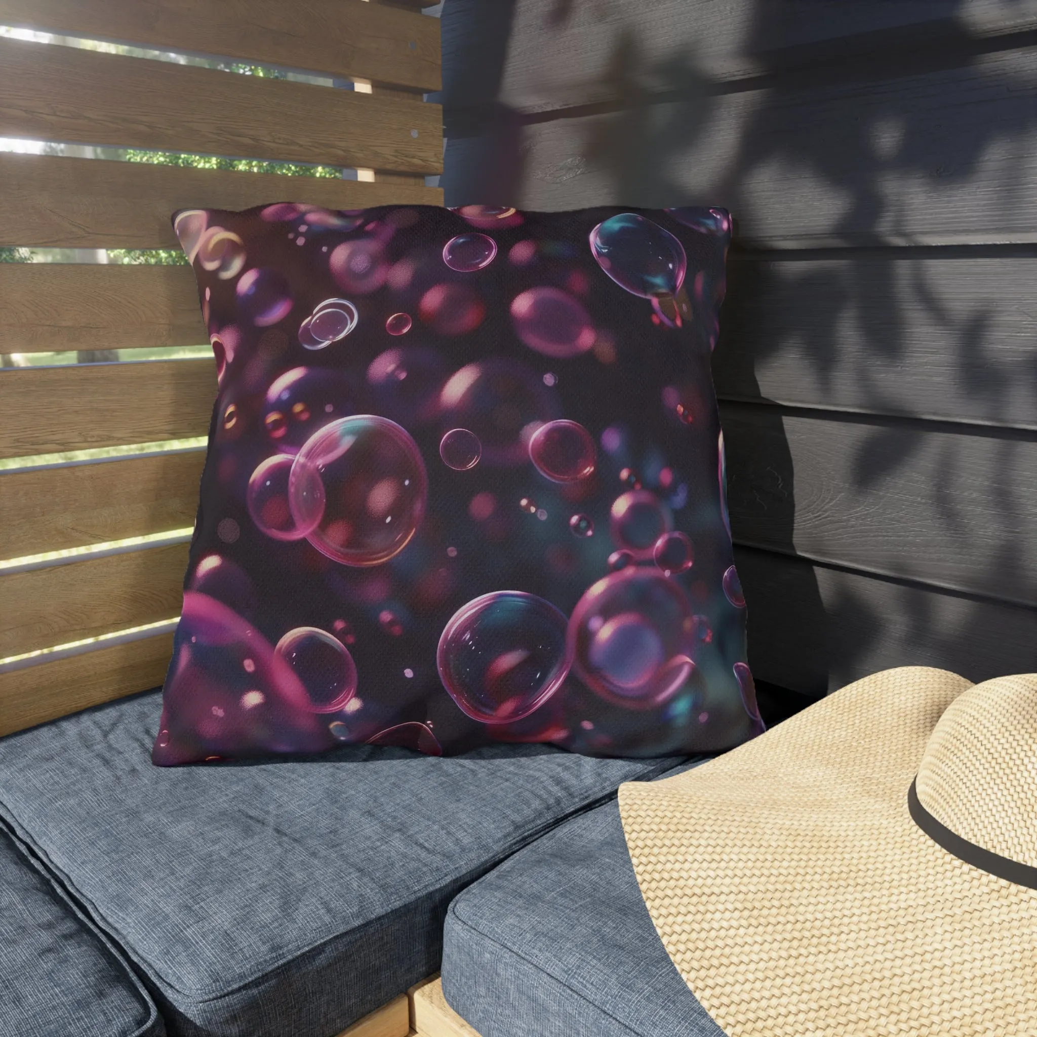 Blackcurrant Bubbles - Outdoor Pillows - USA