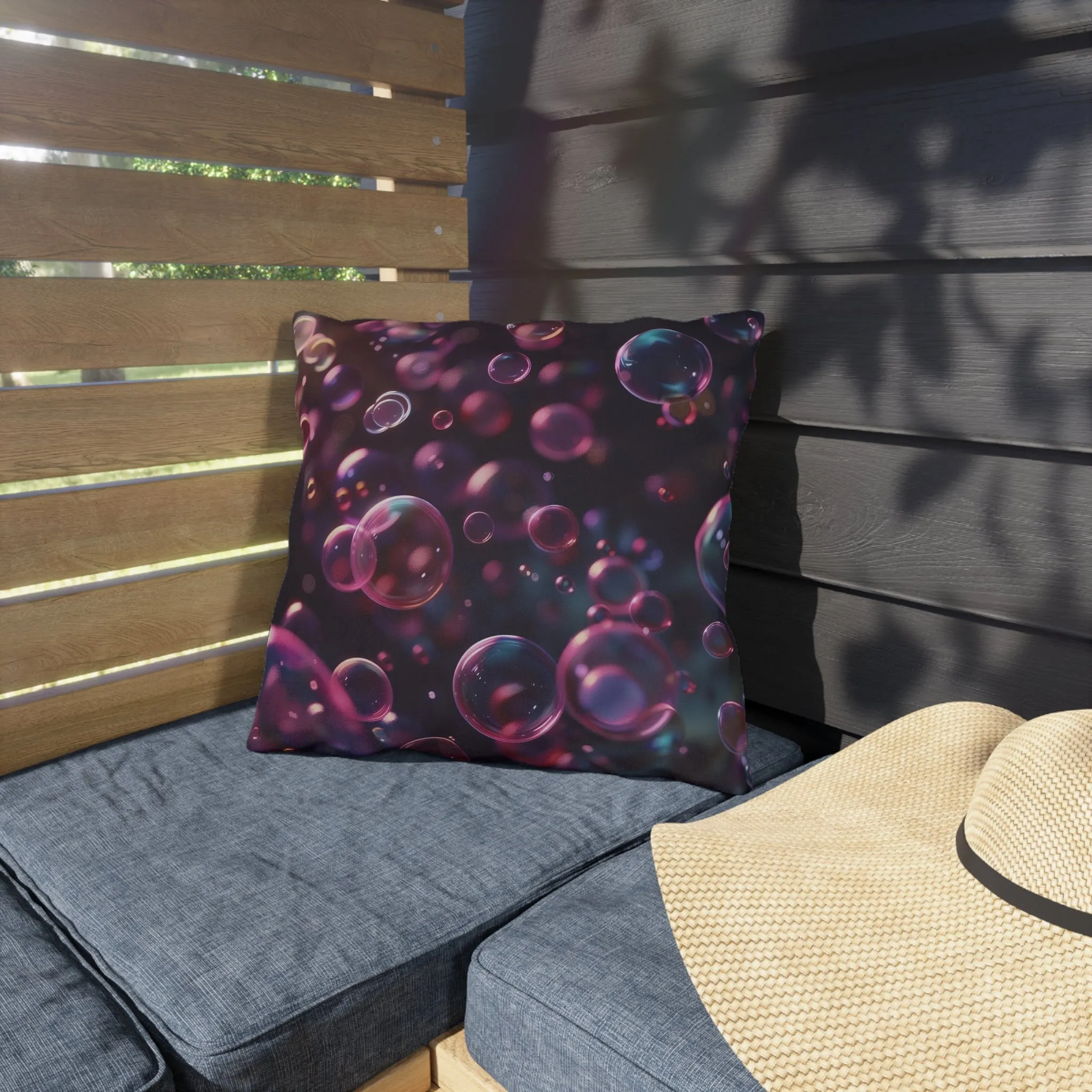 Blackcurrant Bubbles - Outdoor Pillows - USA