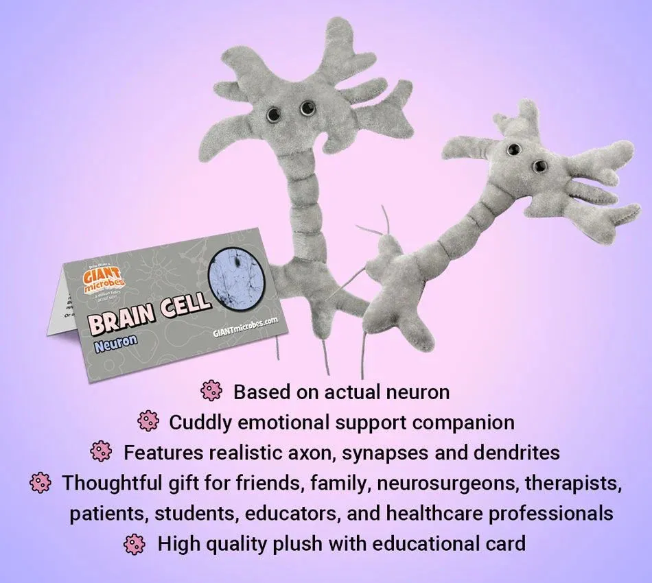 Brain Cell (Neuron) Giant Microbes Plush