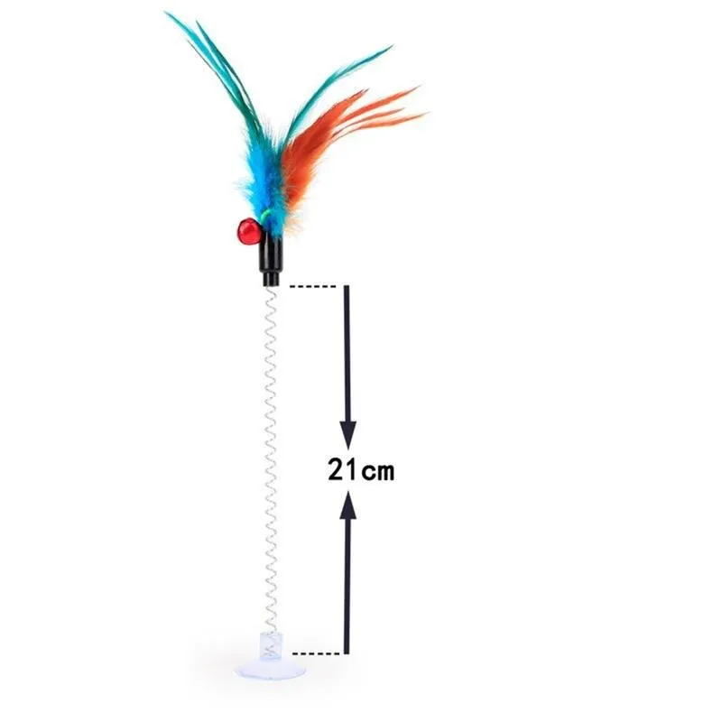 Cat Interactive Suction Feather Teaser