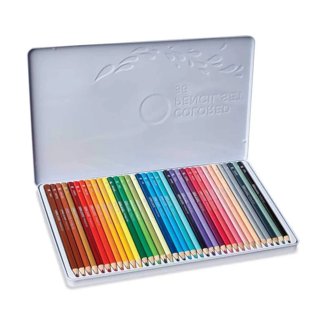 Colored Pencils in a Tin - 36 Count