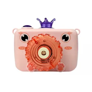 Colorful Bubble Making Camera For Kids - Pink