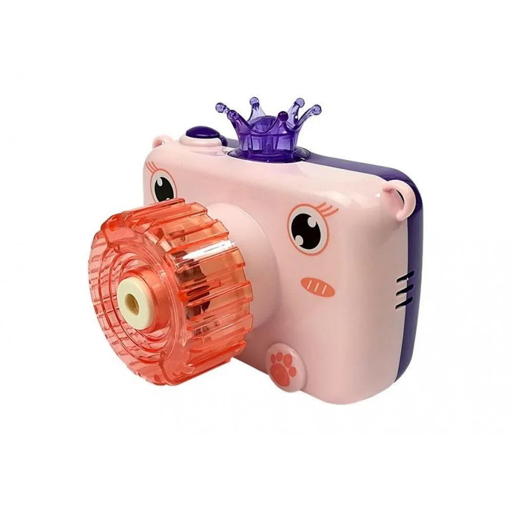 Colorful Bubble Making Camera For Kids - Pink