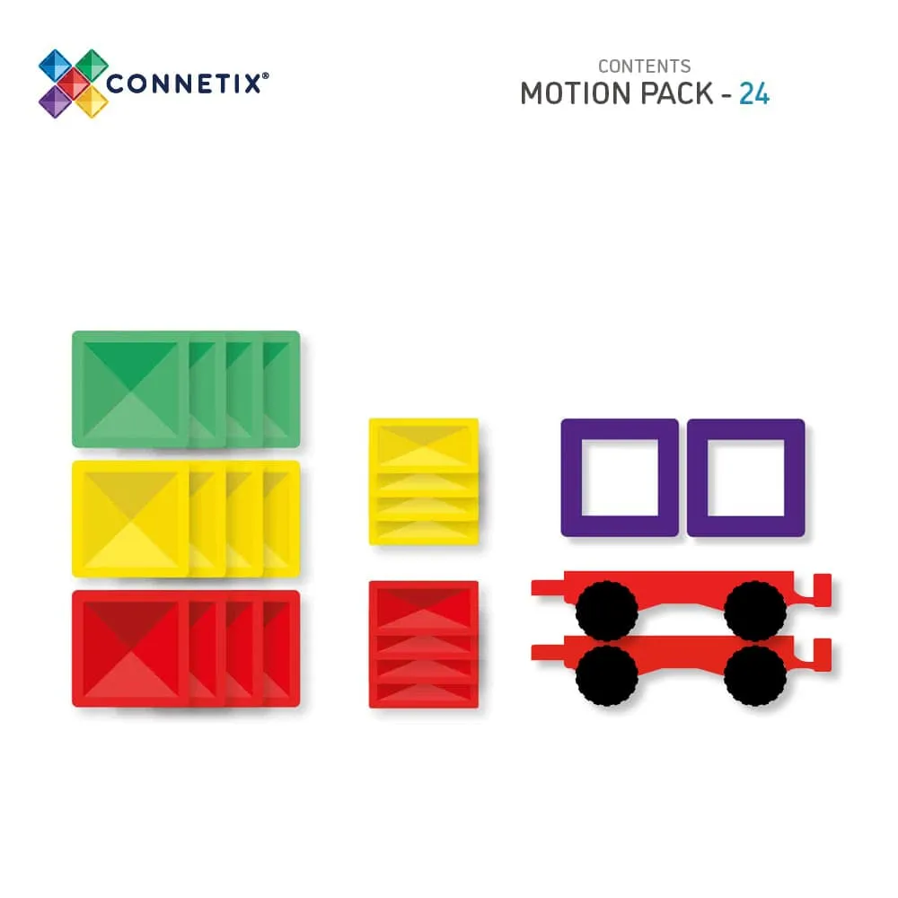 Connetix Tiles 24 Piece Motion Pack