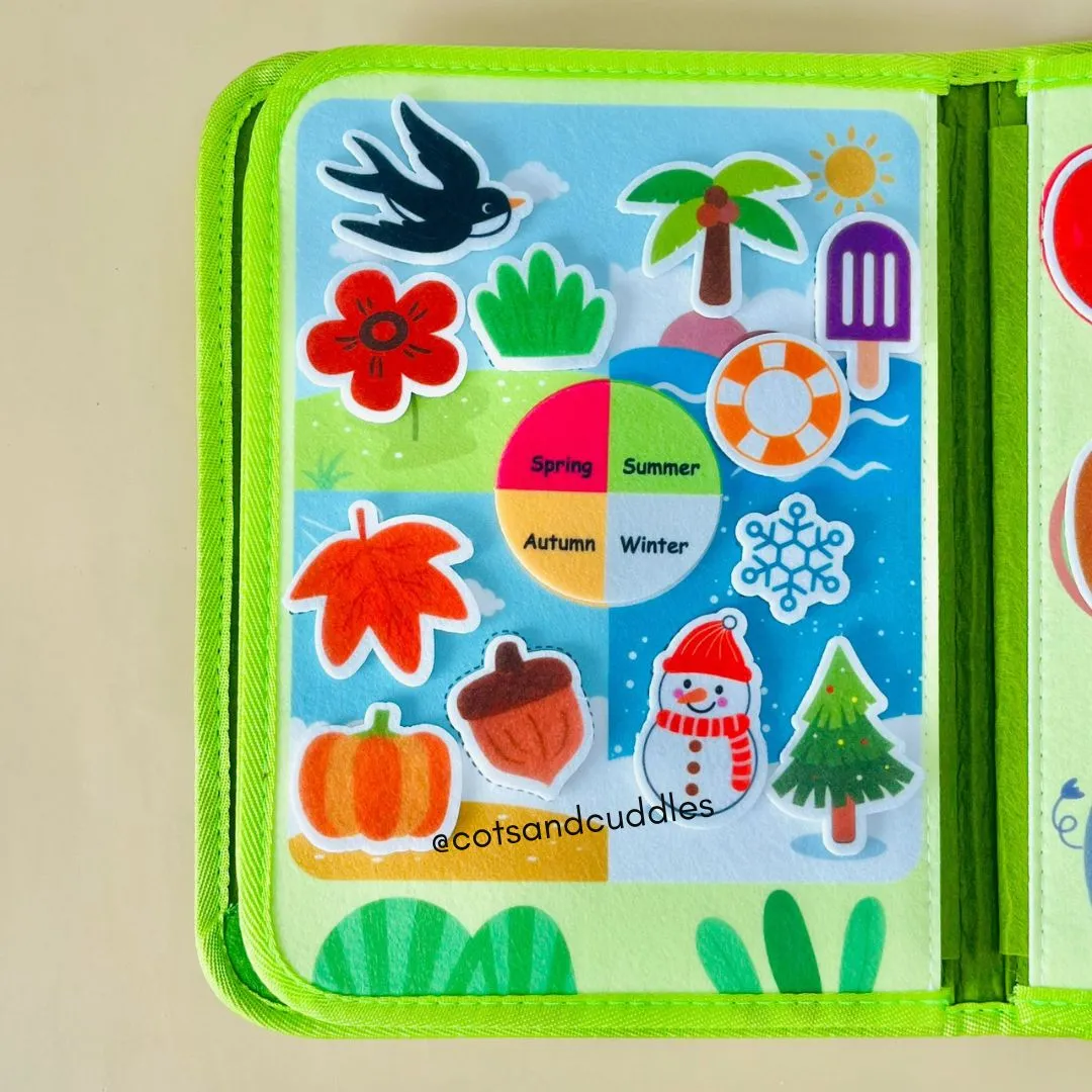 Cots and Cuddles Felt Activity Book Jungle