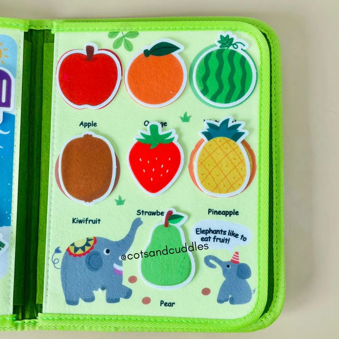 Cots and Cuddles Felt Activity Book Jungle