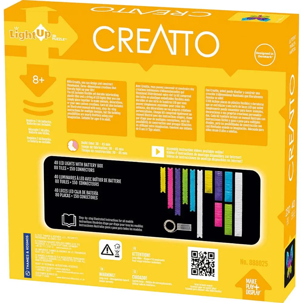 Creatto 3D Light Up Kit - Rainbow Butterfly