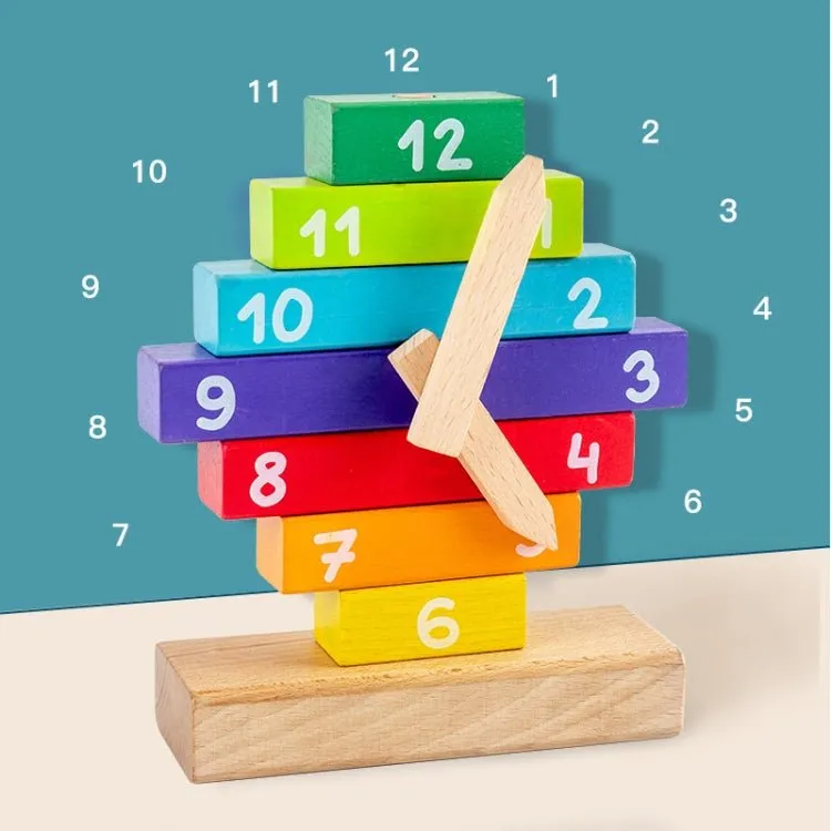 Digital Cognitive Wooden Building Blocks with Clock