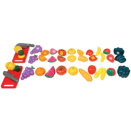 Easy-Slice Fruits & Vegetables | 26-Piece Play Food Set