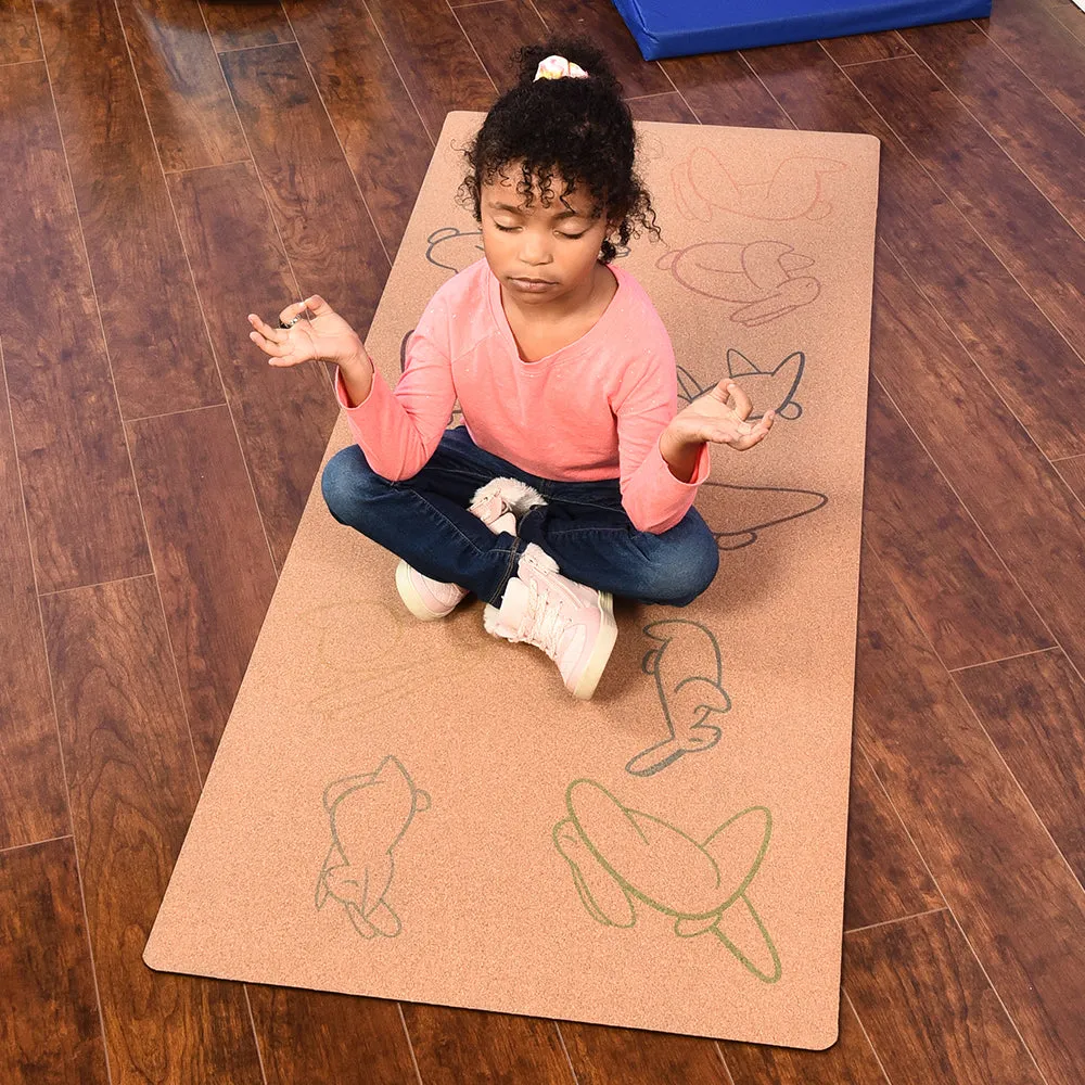 Eco-Friendly Bunny Cork Yoga Mat | Antimicrobial & Biodegradable