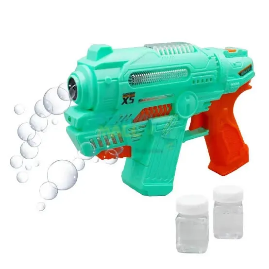 Electric Automatic Bubble Gun Summer Funny Magic Bubble Machine Kids Outdoor Toys Audio Lighting Toys Wedding Supplies