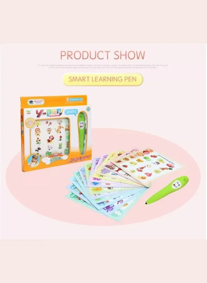 English Learning Book with Smart Learning Pen, Electronic Sound Early Learning Books for Kids Boys Girls, Life Knowledge Preschool