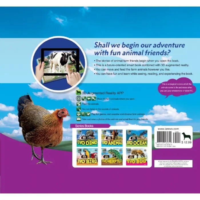 Evo Farm Animal 3D Book