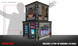 Extreme-Sets Building 7.0 Pop-up Diorama 1:12 (6-7 inch scale action figures) Playset LOW STOCK