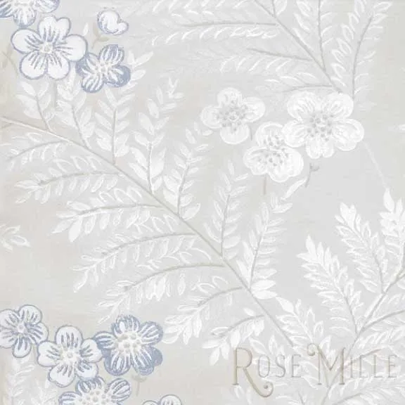 Faded Fern in Blue - Signature Vintage Scrapbook Papers