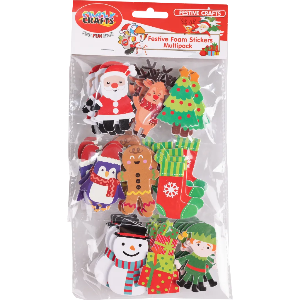 Festive Crafts - Festive Foam Stickers Multipack