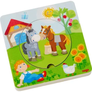 HABA Wooden puzzle Farm friends