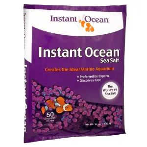 Instant Ocean Sea Salt for Marine Aquariums, 50 Gallon Mix