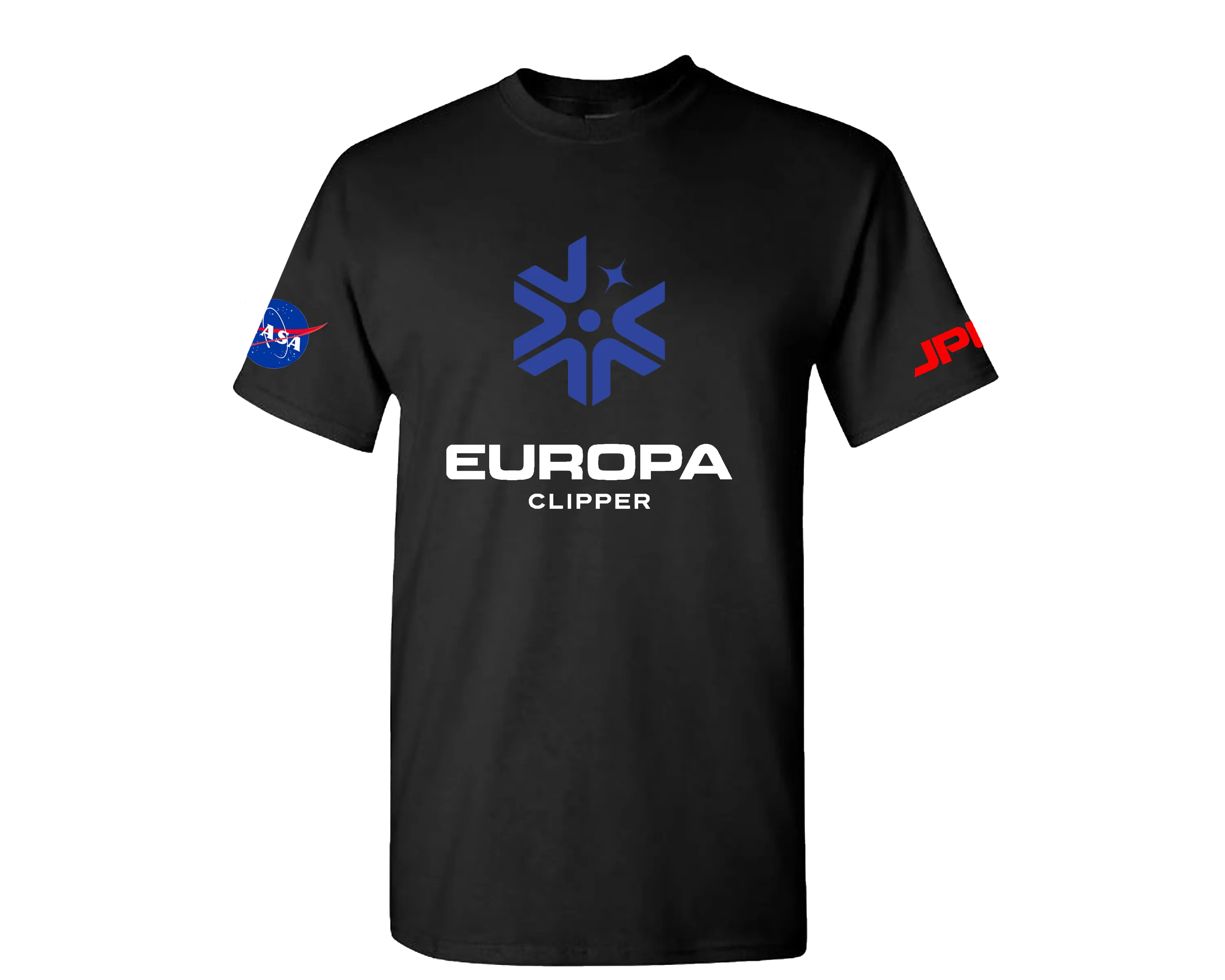 JPL & NASA Europa Clipper Mission Youth Black T-shirt