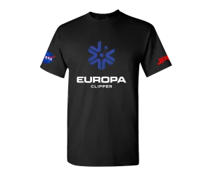 JPL & NASA Europa Clipper Mission Youth Black T-shirt