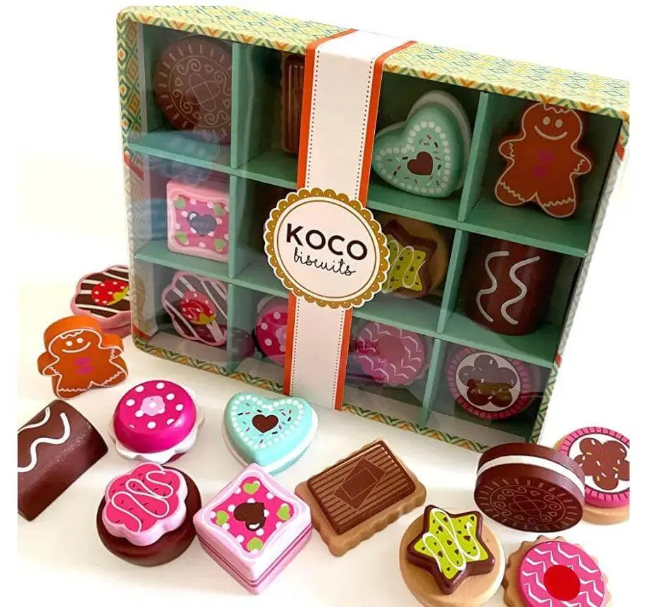 Koco Wooden Cookies Selection Box