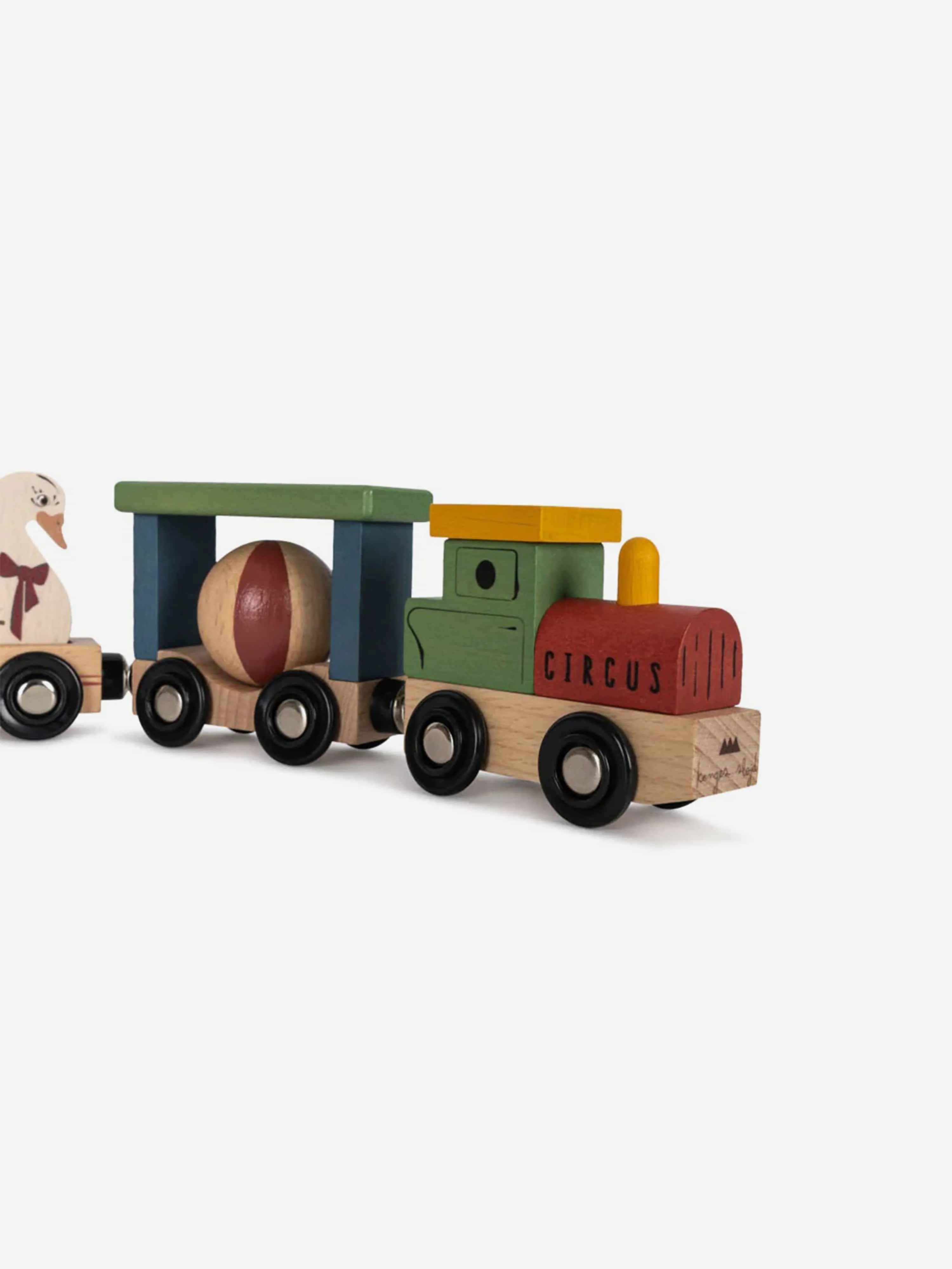 Konges Sløjd Baby Wooden Animal Train Toy