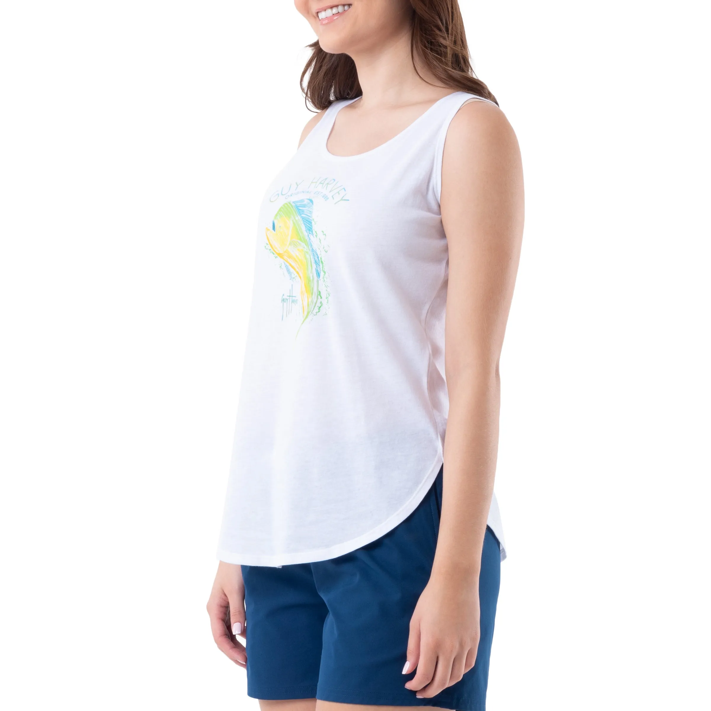 Ladies Mahi Scribble Tank Top