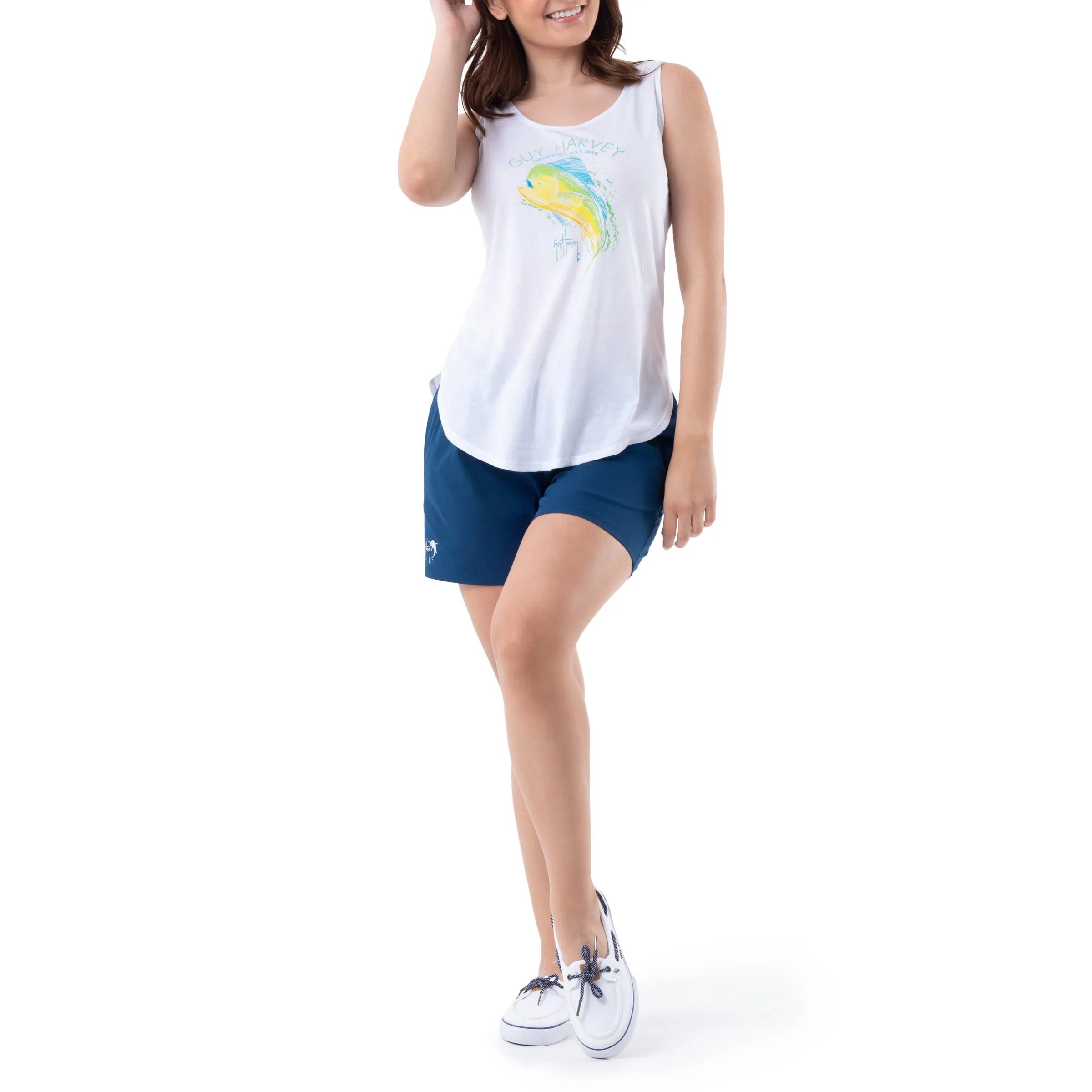 Ladies Mahi Scribble Tank Top