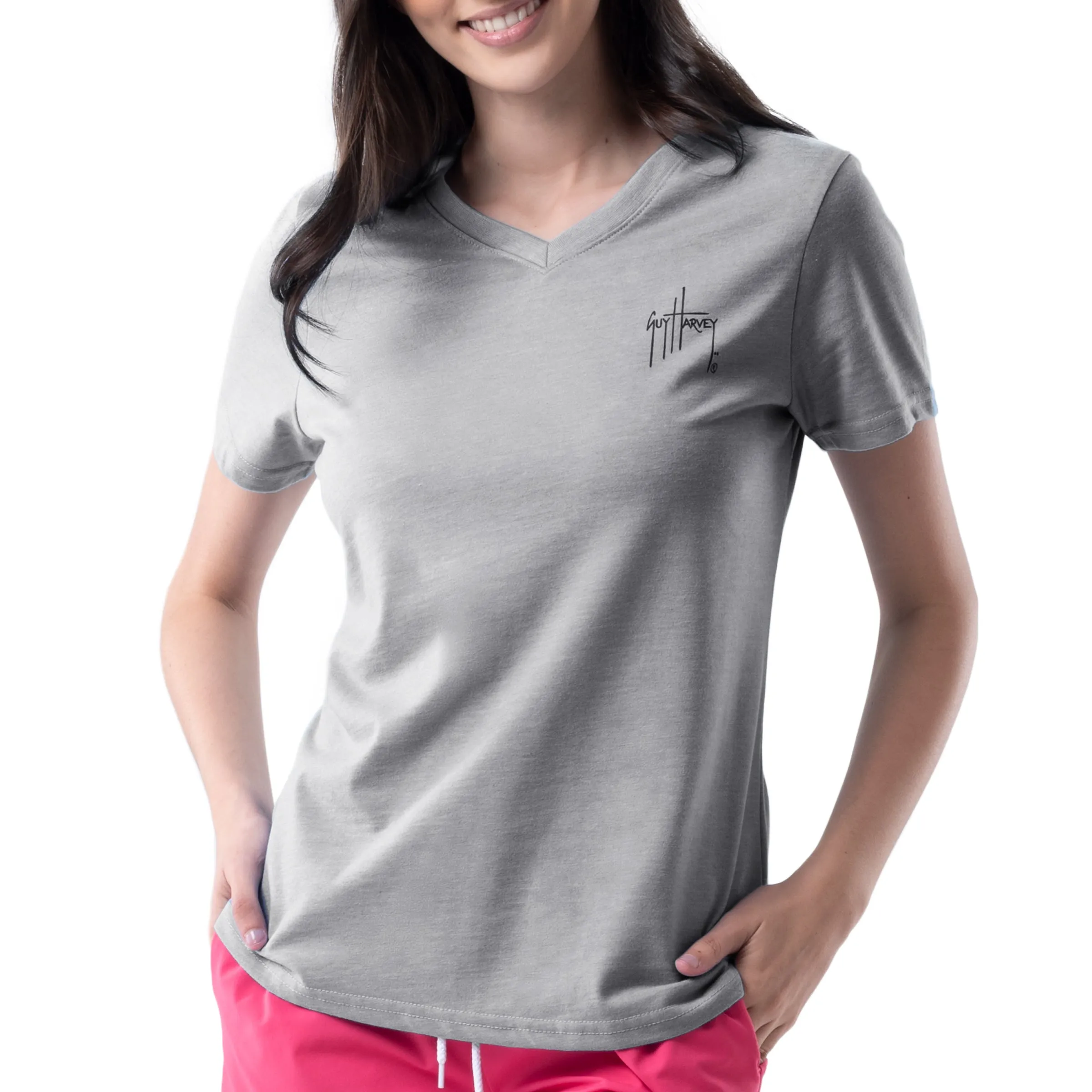 Ladies Turtle Time Short Sleeve V-Neck T-Shirt