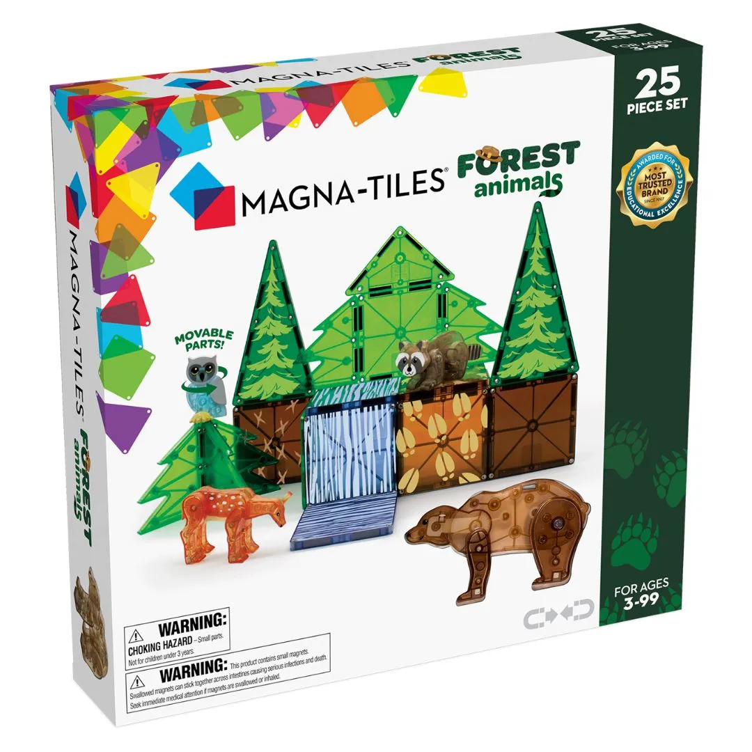 MAGNA-TILES - FOREST ANIMALS - 25 PIECE SET