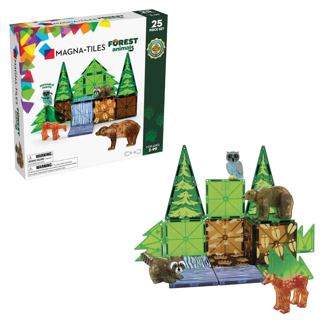 MAGNA-TILES - FOREST ANIMALS - 25 PIECE SET