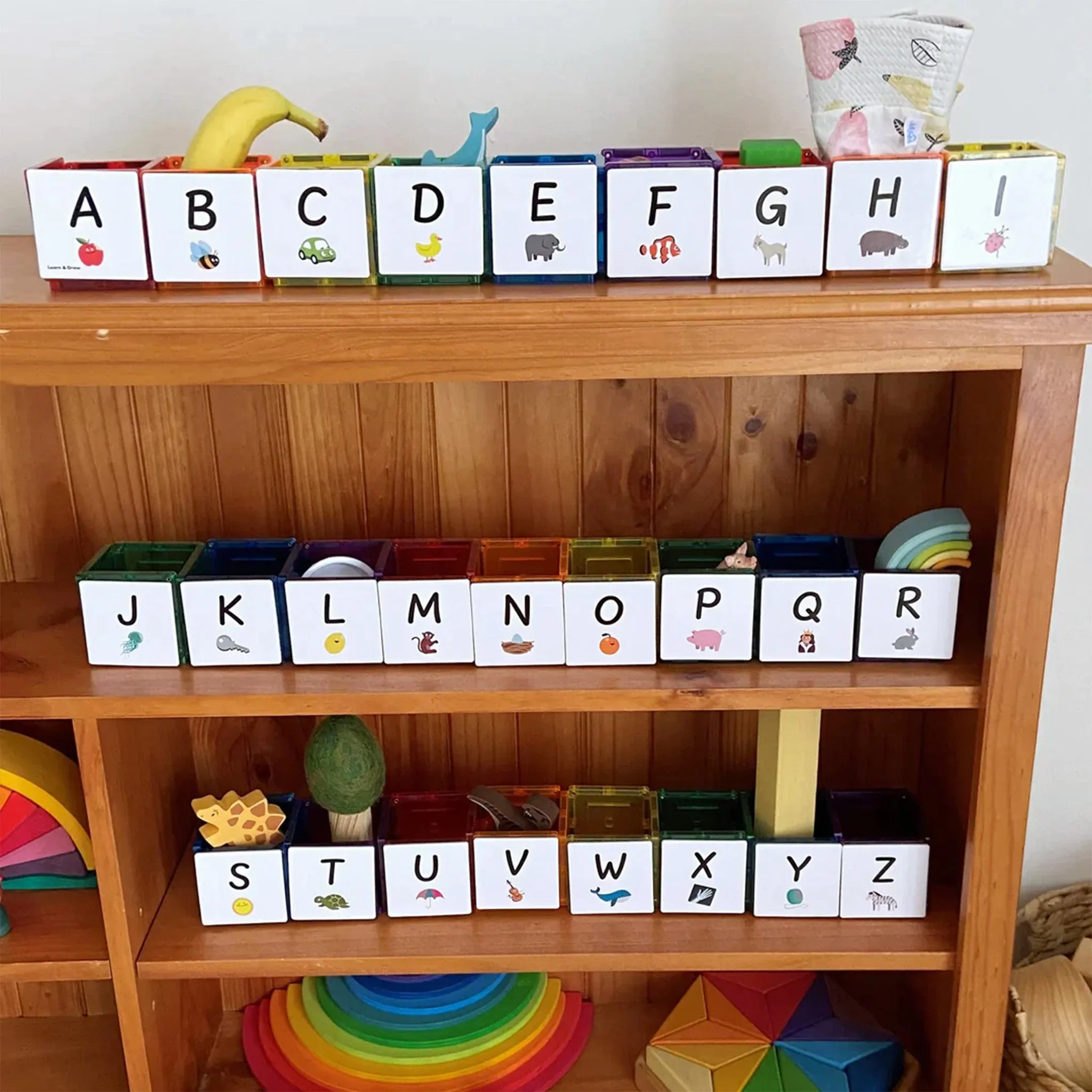 Magnetic Tile Topper - Alphabet Upper Case Pack 40 pieces