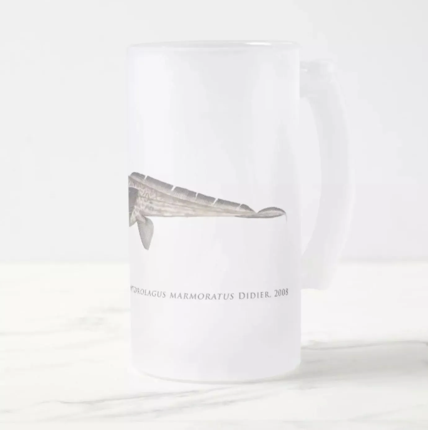 Marbled Ghostshark - Frosted Glass Stein