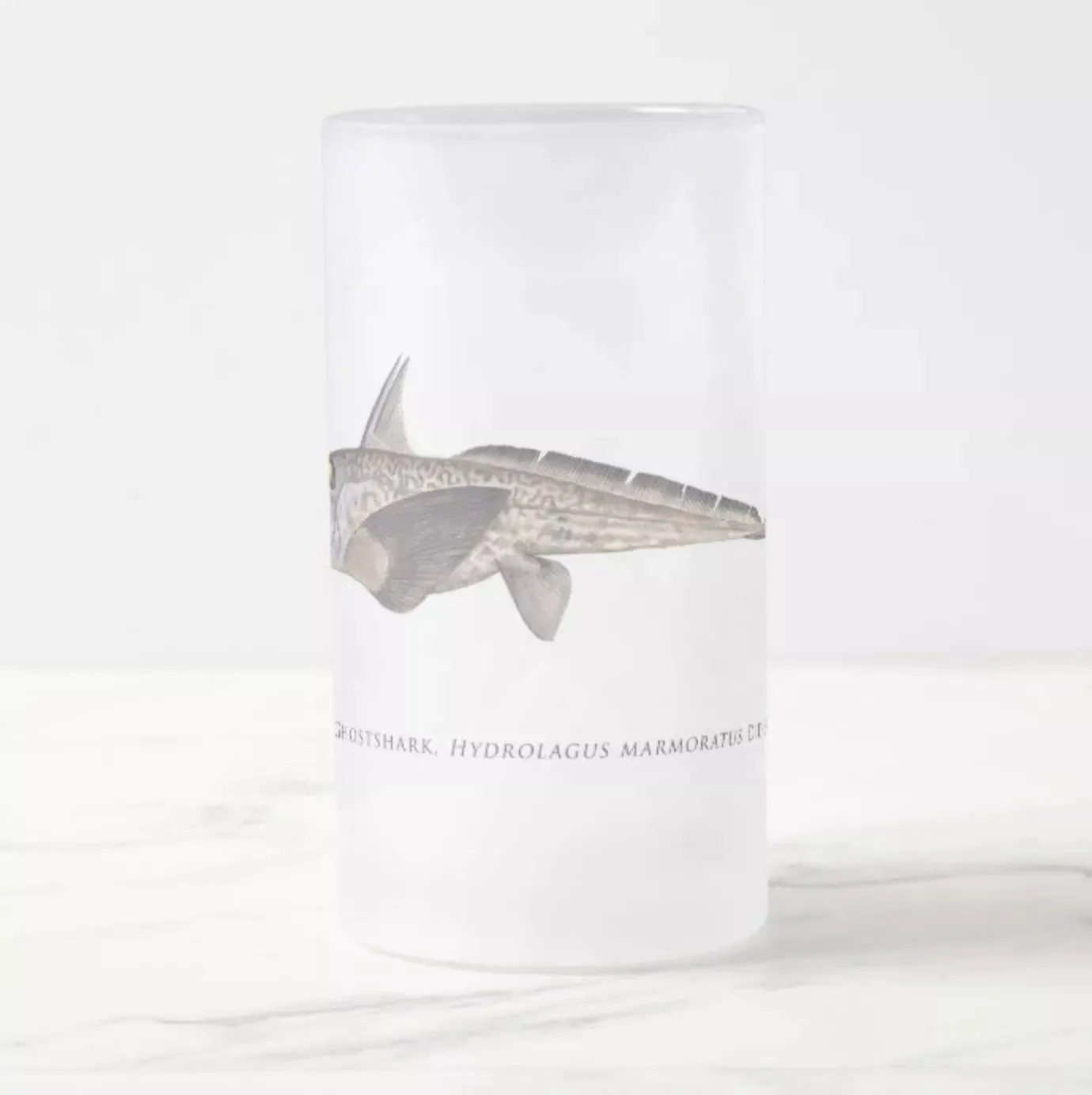 Marbled Ghostshark - Frosted Glass Stein