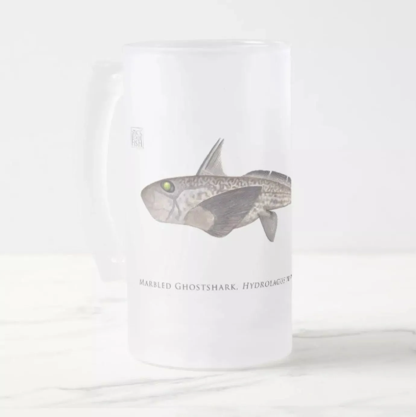 Marbled Ghostshark - Frosted Glass Stein