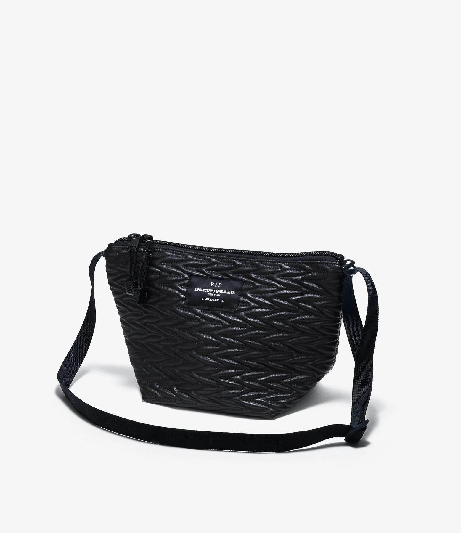 Micro Tote – Black Quilted Fake Leather