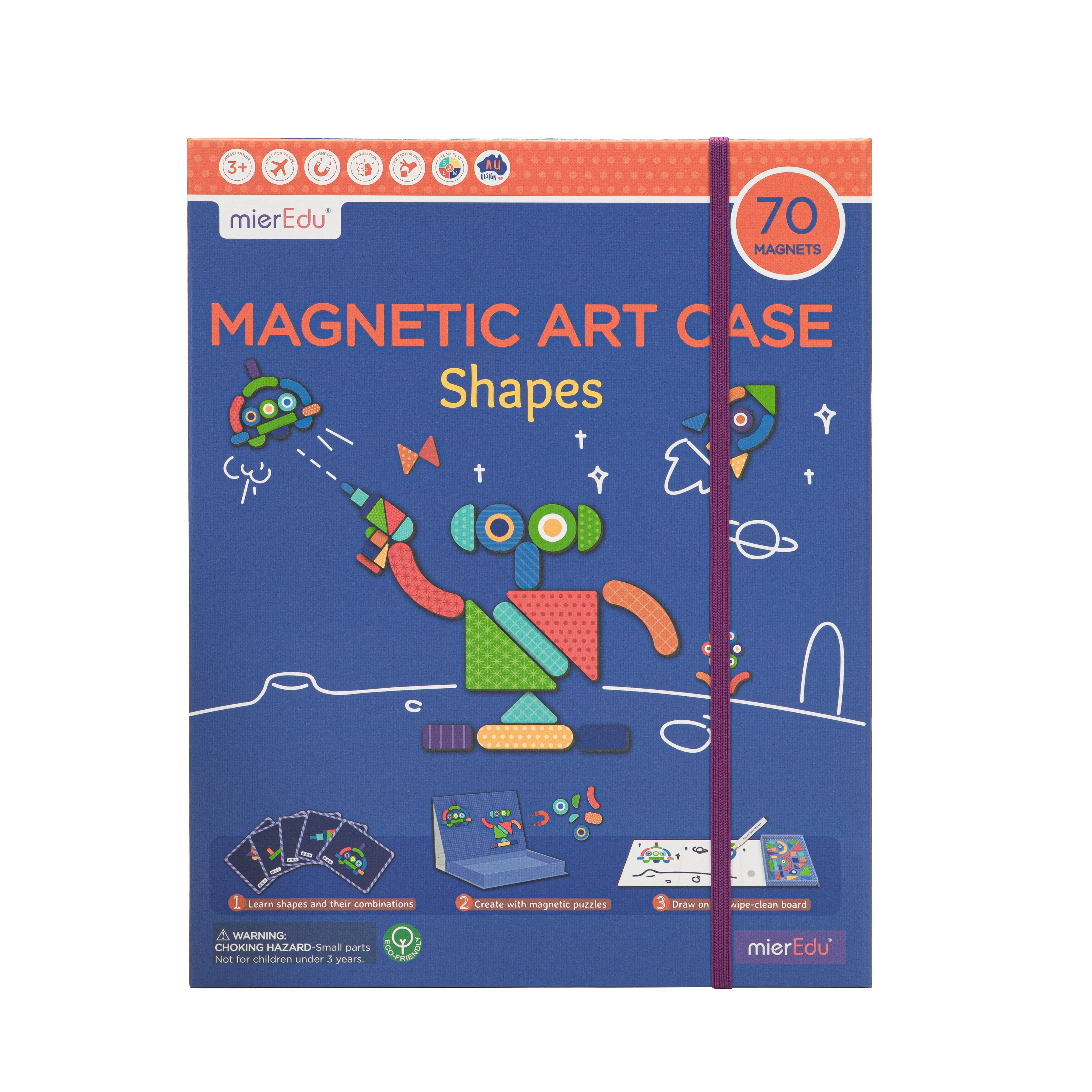 Mier Edu Magnetic Art Case - Shapes