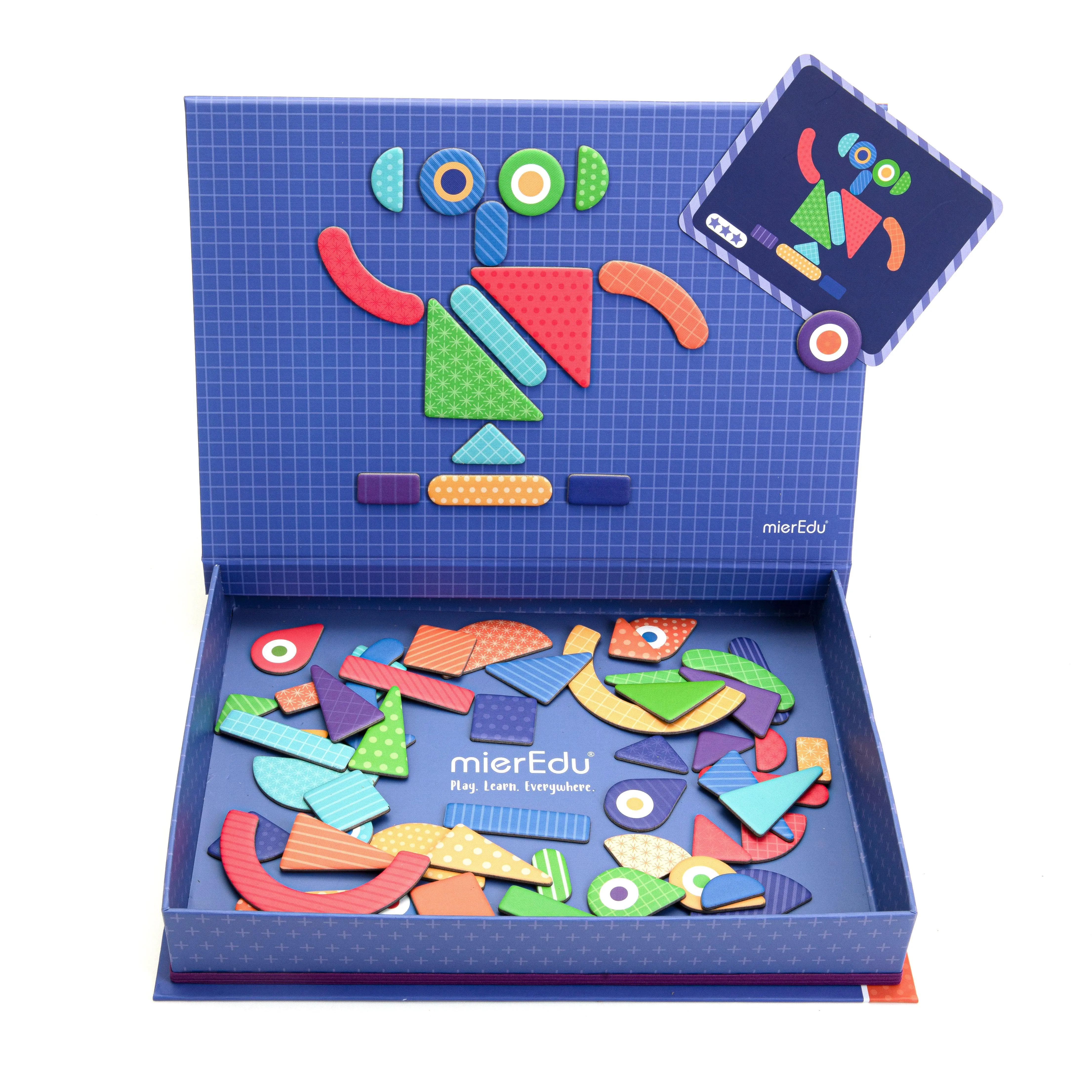 Mier Edu Magnetic Art Case - Shapes