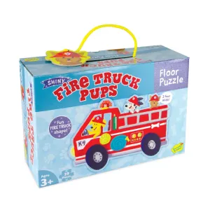 Mindware Fire Truck Pups Floor Puzzle