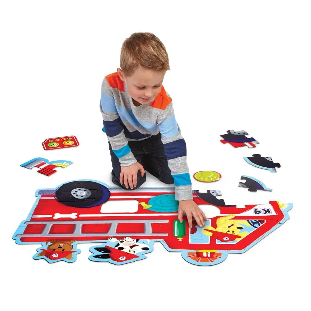 Mindware Fire Truck Pups Floor Puzzle