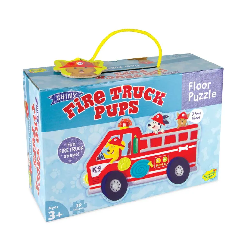 Mindware Fire Truck Pups Floor Puzzle